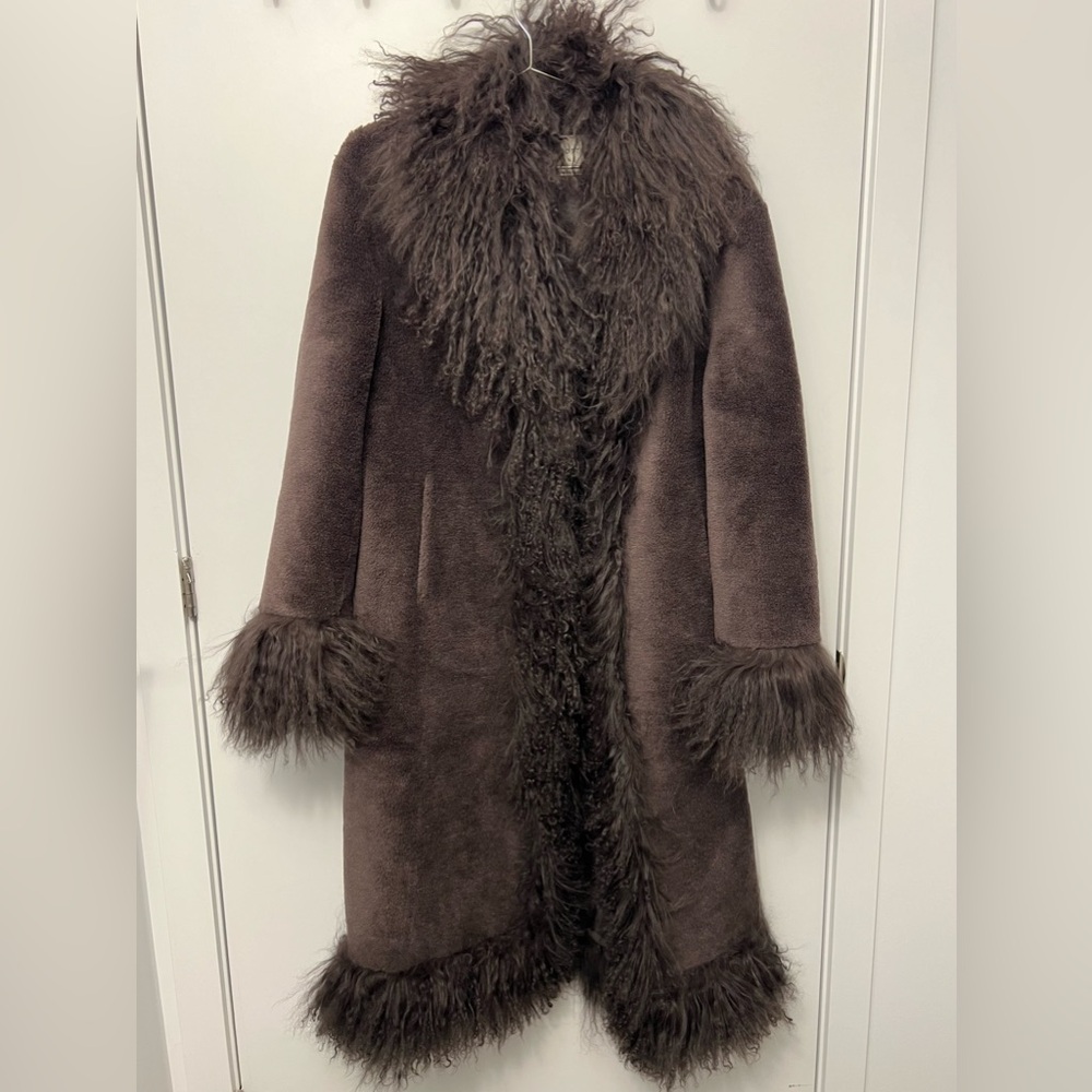 New Charlotte Simone Brown Donna Coat